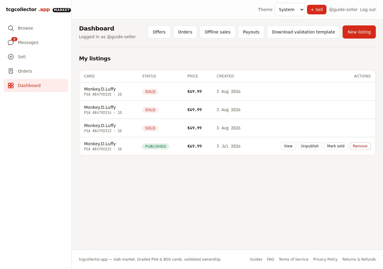 Publish and manage — desktop