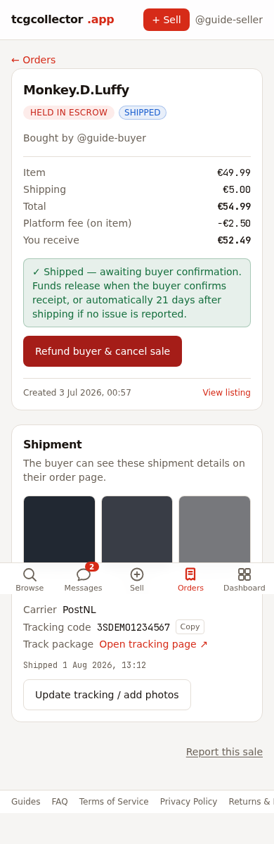Ship and get paid — mobile